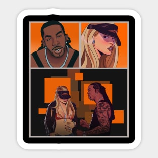 Busta and Mariah Sticker